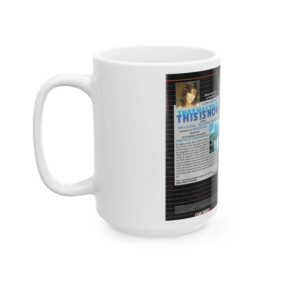 THAT WAS THEN THIS IS NOW (VHS COVER) - White Coffee Mug - Go Mug Yourself