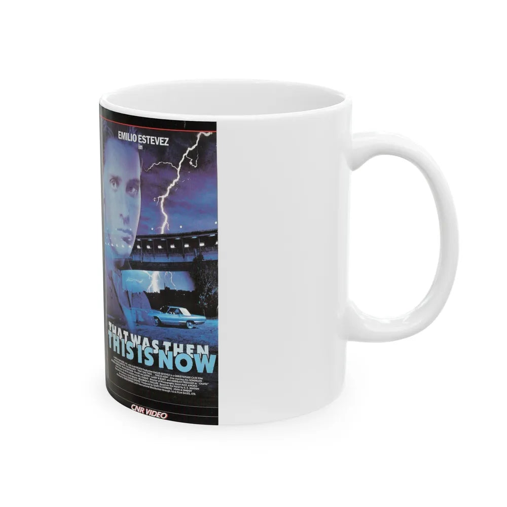 THAT WAS THEN THIS IS NOW (VHS COVER) - White Coffee Mug-Go Mug Yourself