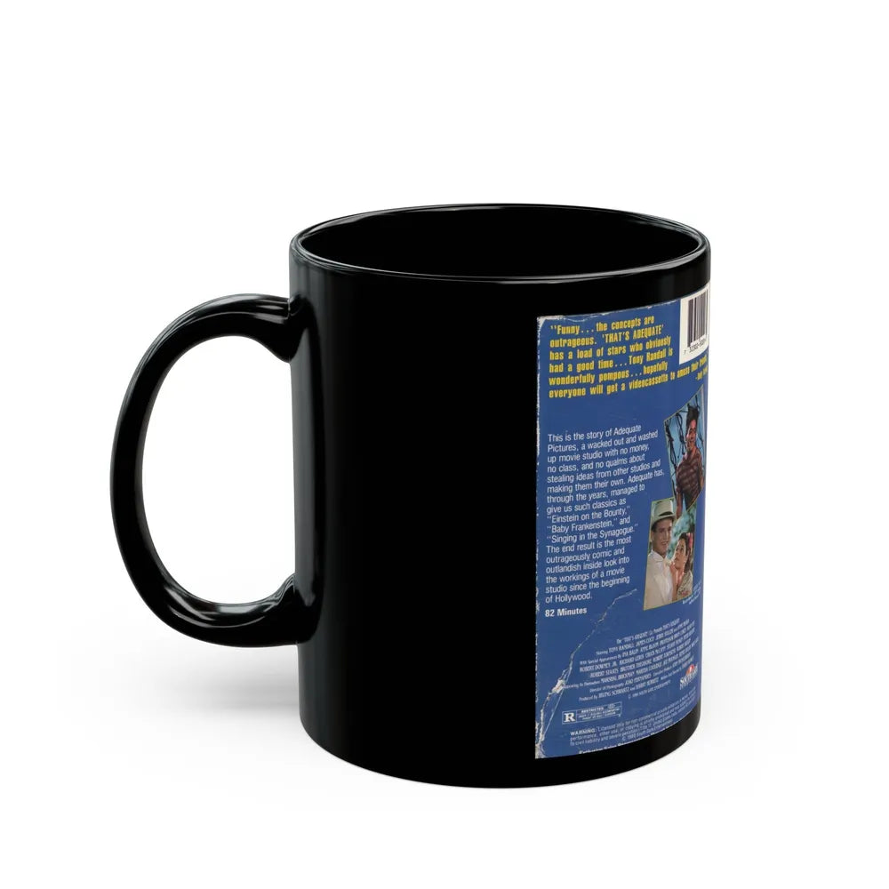 THATS ADEQUATE (VHS COVER) - Black Coffee Mug-Go Mug Yourself