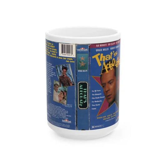 THATS ADEQUATE (VHS COVER) - White Coffee Mug 15oz - Go Mug Yourself