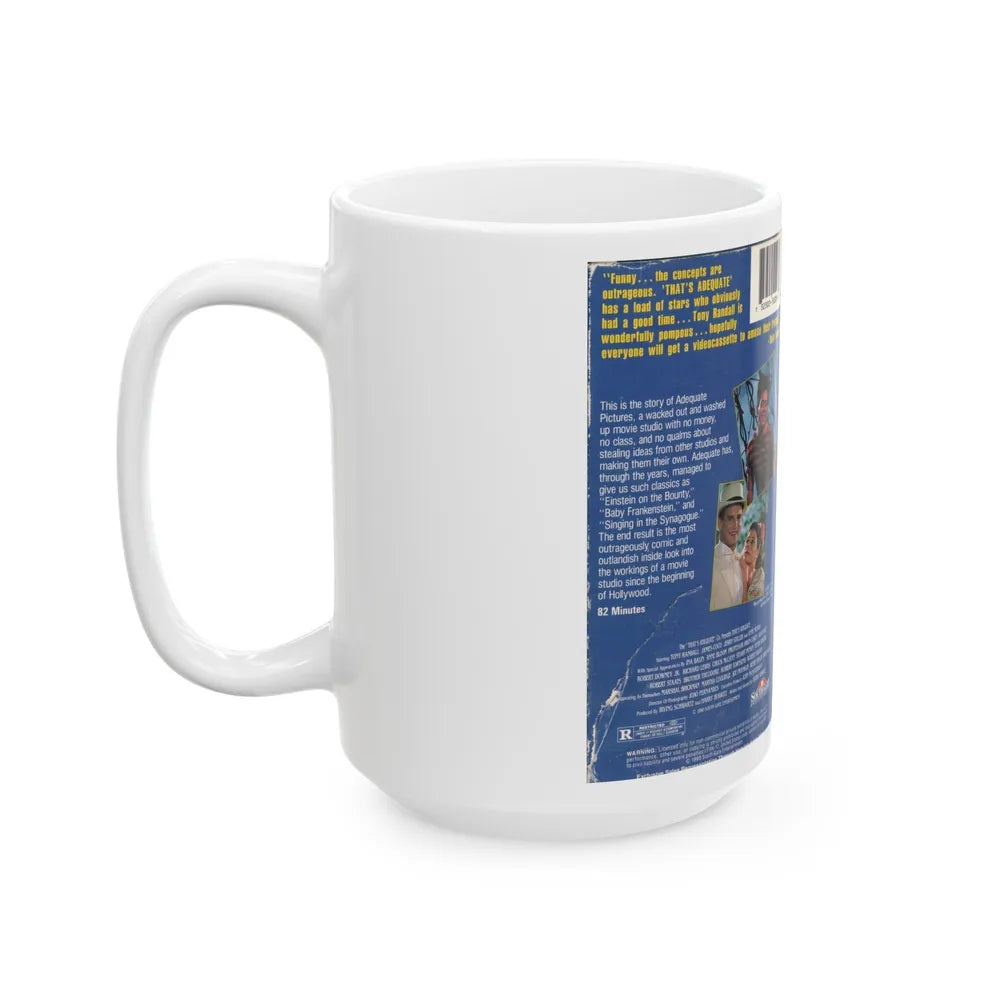 THATS ADEQUATE (VHS COVER) - White Coffee Mug-Go Mug Yourself