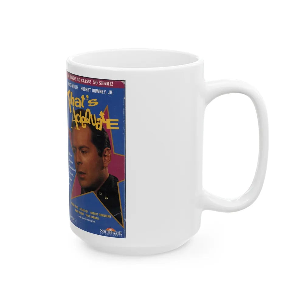 THATS ADEQUATE (VHS COVER) - White Coffee Mug-Go Mug Yourself