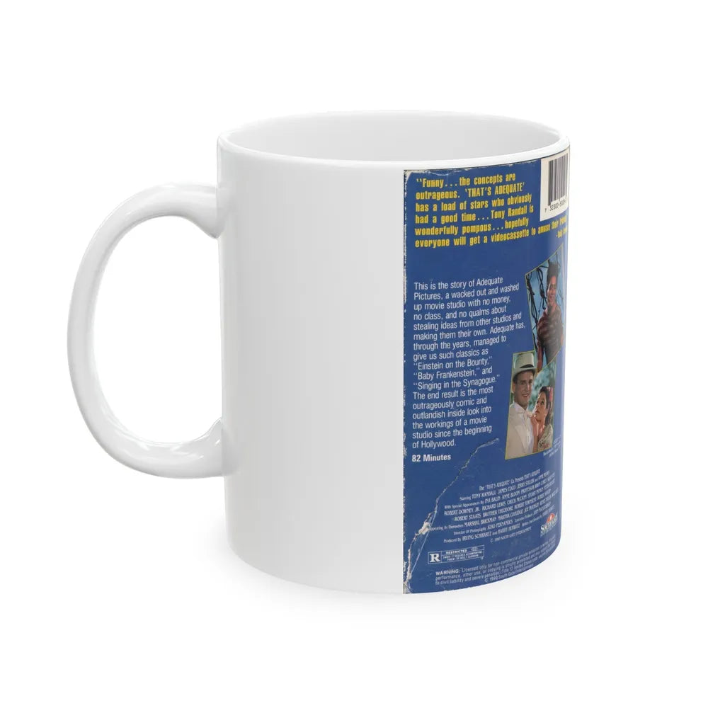 THATS ADEQUATE (VHS COVER) - White Coffee Mug-Go Mug Yourself