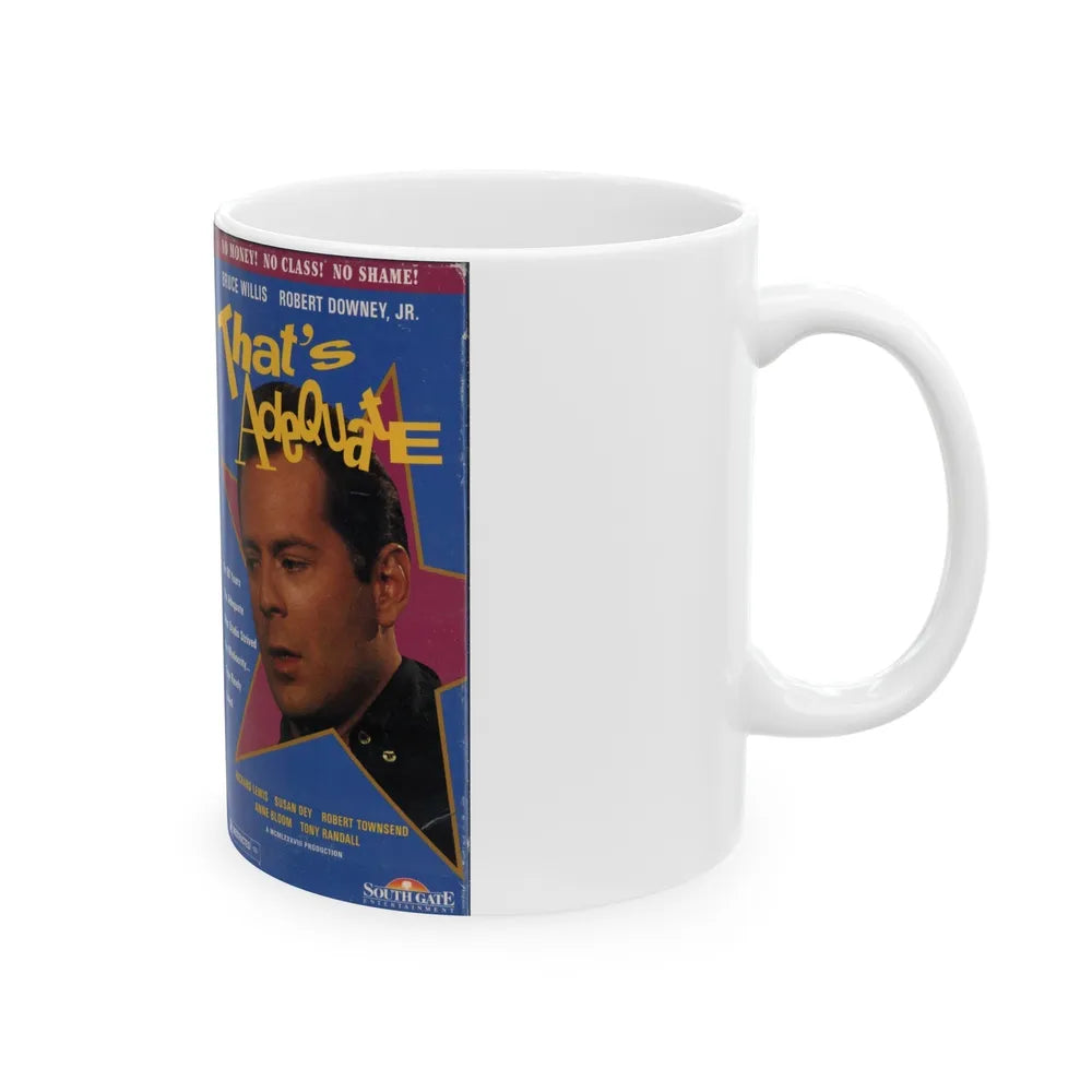 THATS ADEQUATE (VHS COVER) - White Coffee Mug-Go Mug Yourself