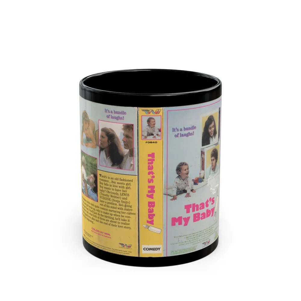 THATS MY BABY (VHS COVER) - Black Coffee Mug-11oz-Go Mug Yourself