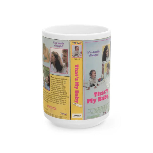 THATS MY BABY (VHS COVER) - White Coffee Mug 15oz - Go Mug Yourself