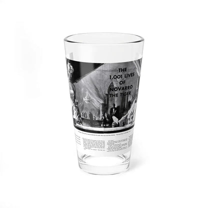 The 1,001 Lives Of Novarro The Tiger, Male magazine, February 1957 (Magazine Illustration) Pint Glass 16oz 16oz - Go Mug Yourself