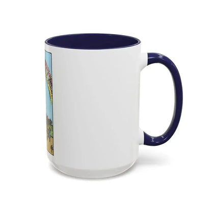 The 10 of Cups (Tarot Card) Accent Coffee Mug - Go Mug Yourself