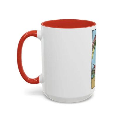 The 10 of Cups (Tarot Card) Accent Coffee Mug - Go Mug Yourself