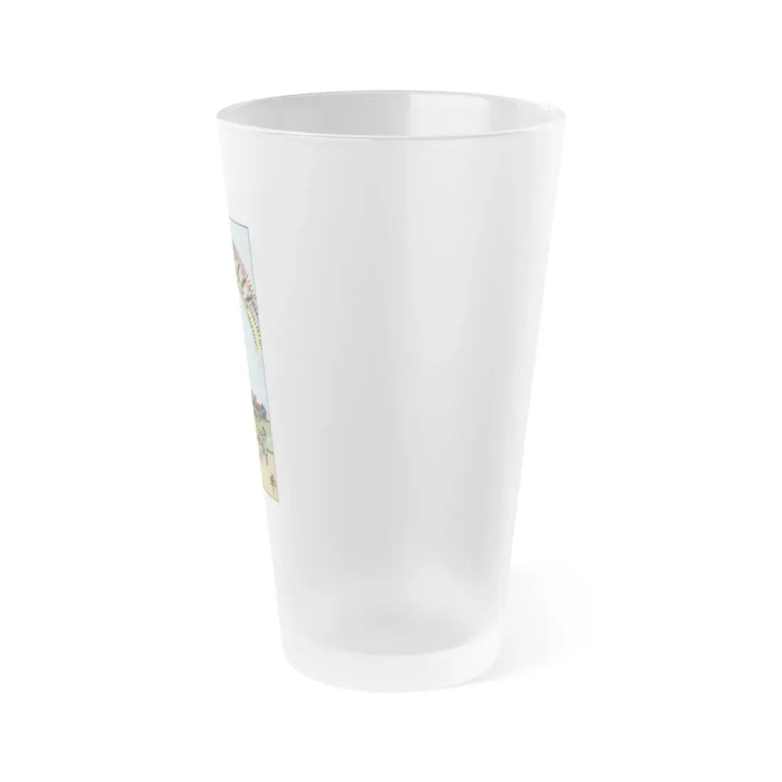 The 10 of Cups (Tarot Card) Frosted Pint Glass 16oz - Go Mug Yourself