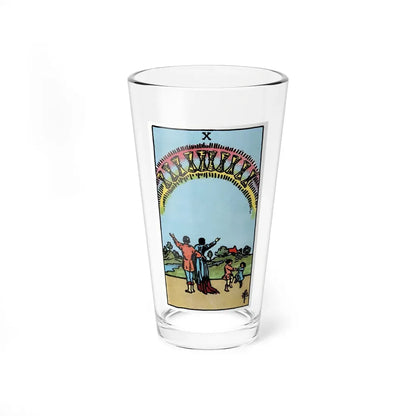 The 10 of Cups (Tarot Card) Pint Glass 16oz 16oz - Go Mug Yourself