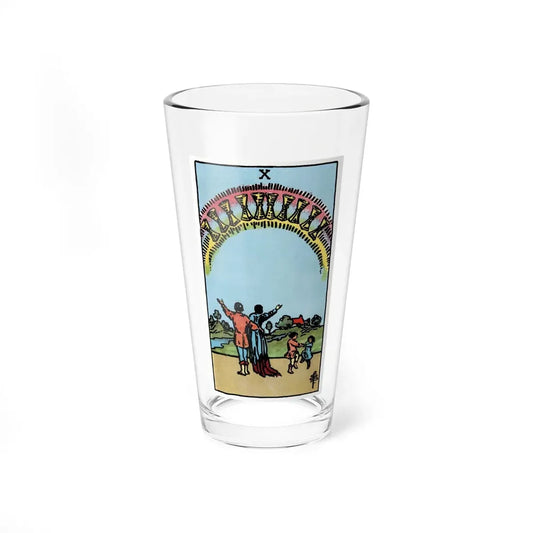 The 10 of Cups (Tarot Card) Pint Glass 16oz 16oz - Go Mug Yourself
