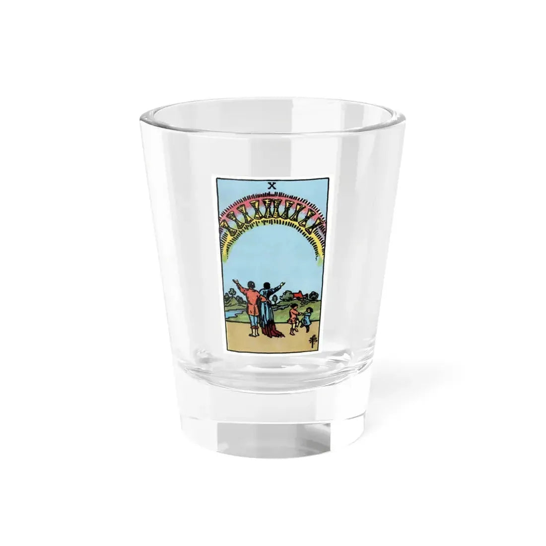 The 10 of Cups (Tarot Card) Shot Glass 1.5oz 1.5oz - Go Mug Yourself