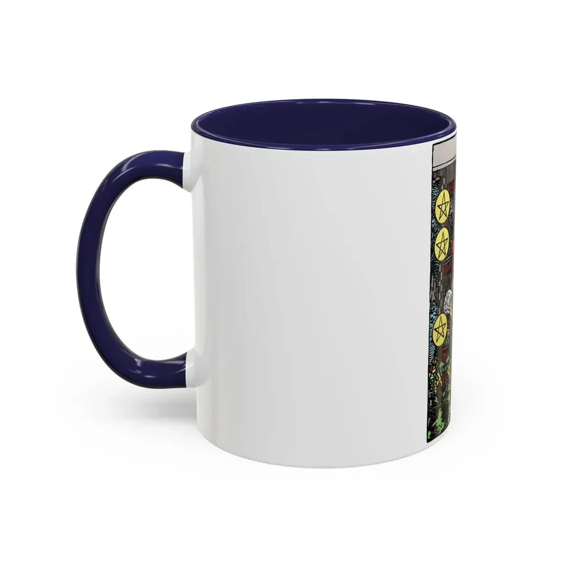 The 10 of Pentacles (Tarot Card) Accent Coffee Mug - Go Mug Yourself