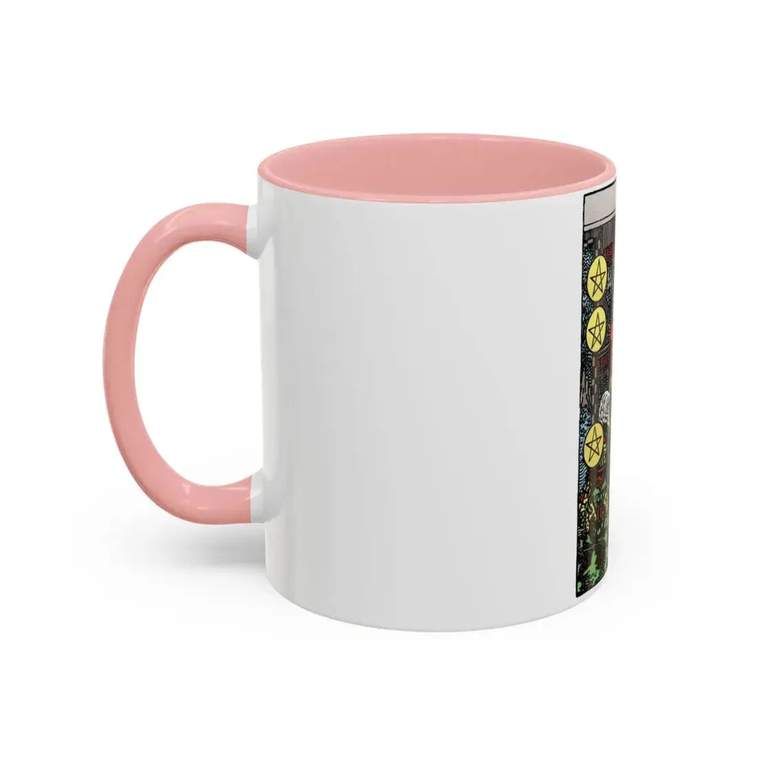 The 10 of Pentacles (Tarot Card) Accent Coffee Mug - Go Mug Yourself