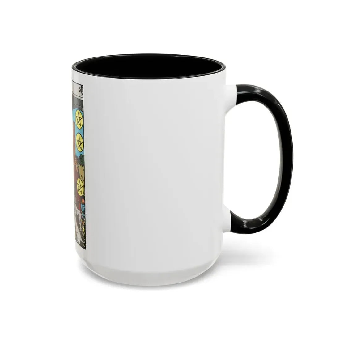 The 10 of Pentacles (Tarot Card) Accent Coffee Mug - Go Mug Yourself