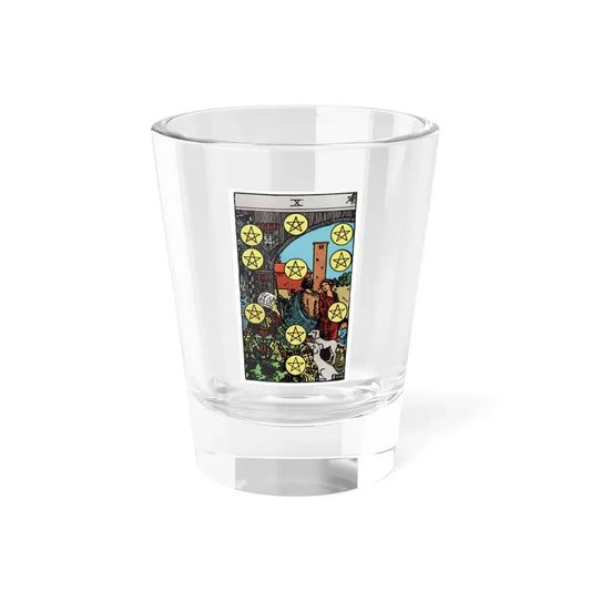 The 10 of Pentacles (Tarot Card) Shot Glass 1.5oz 1.5oz - Go Mug Yourself