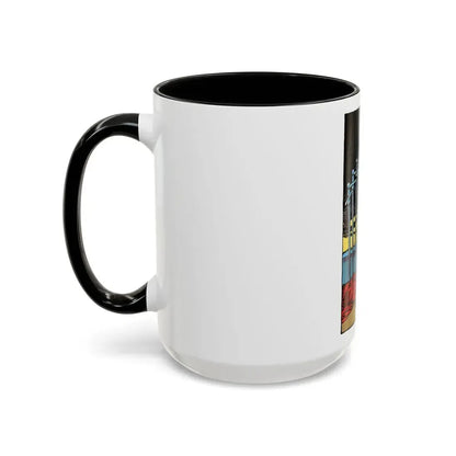 The 10 of Swords (Tarot Card) Accent Coffee Mug - Go Mug Yourself