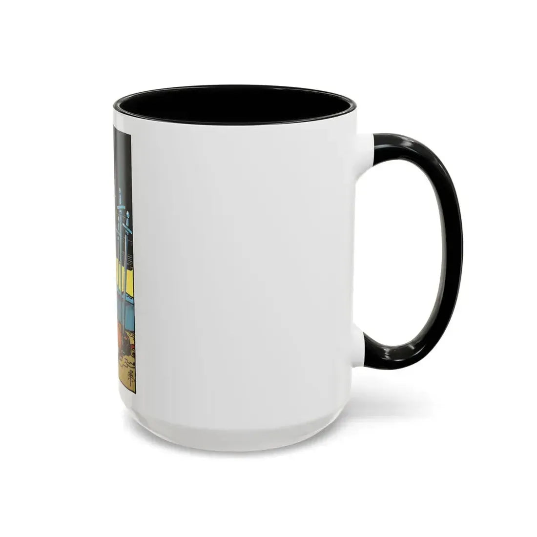 The 10 of Swords (Tarot Card) Accent Coffee Mug - Go Mug Yourself