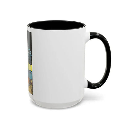 The 10 of Swords (Tarot Card) Accent Coffee Mug - Go Mug Yourself