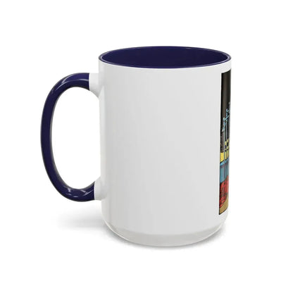 The 10 of Swords (Tarot Card) Accent Coffee Mug - Go Mug Yourself