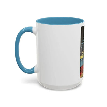 The 10 of Swords (Tarot Card) Accent Coffee Mug - Go Mug Yourself
