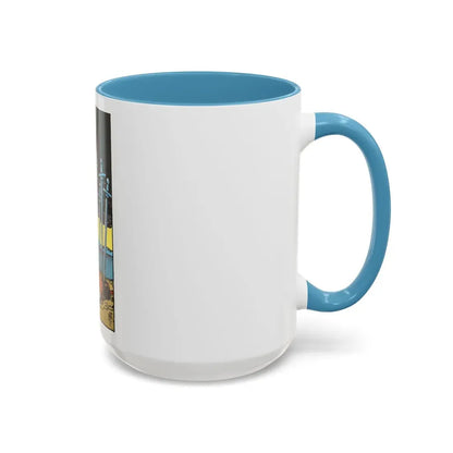 The 10 of Swords (Tarot Card) Accent Coffee Mug - Go Mug Yourself
