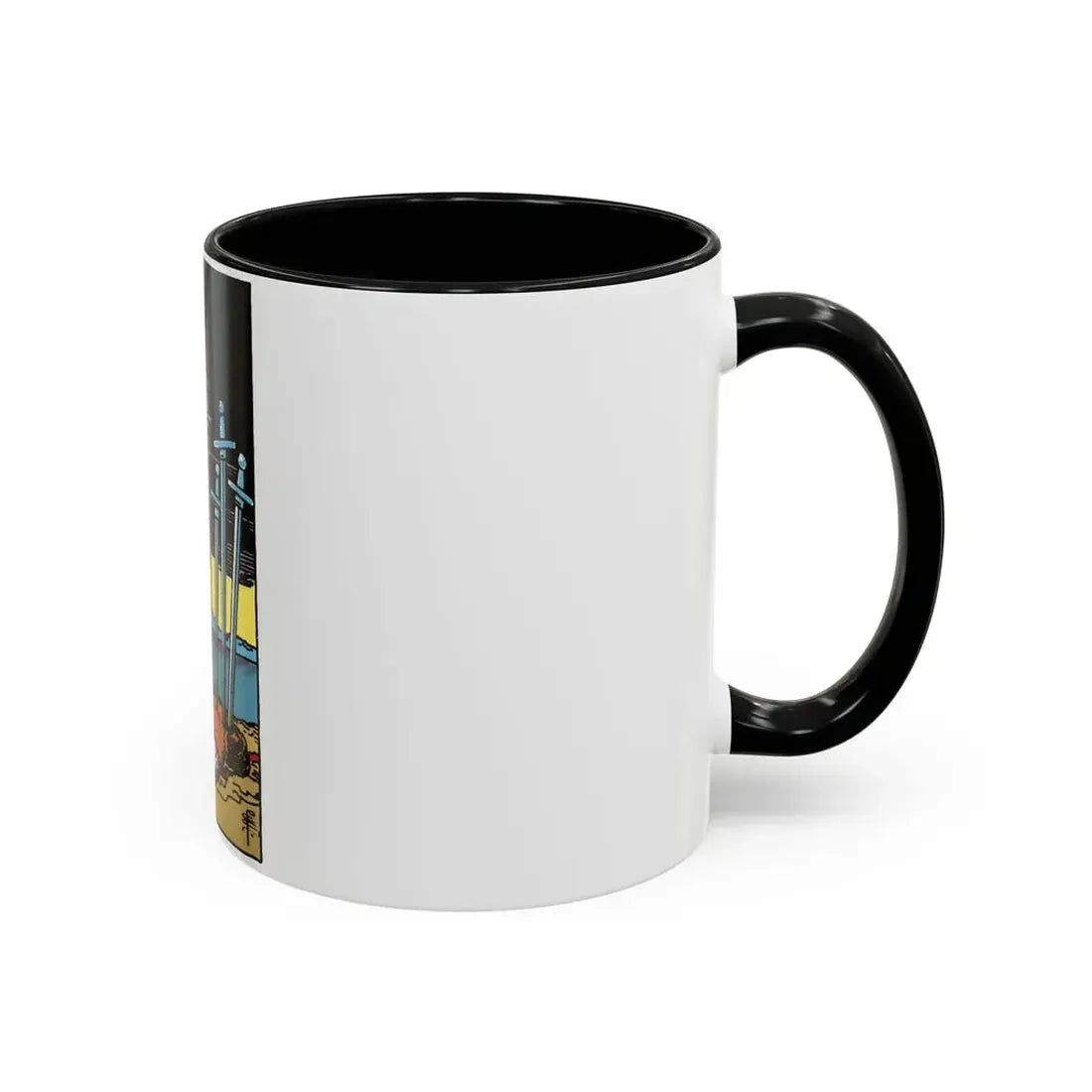 The 10 of Swords (Tarot Card) Accent Coffee Mug - Go Mug Yourself