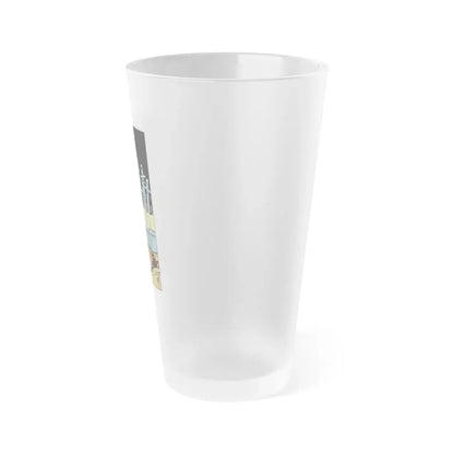 The 10 of Swords (Tarot Card) Frosted Pint Glass 16oz - Go Mug Yourself