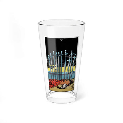 The 10 of Swords (Tarot Card) Pint Glass 16oz 16oz - Go Mug Yourself