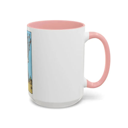 The 10 of Wands (Tarot Card) Accent Coffee Mug - Go Mug Yourself