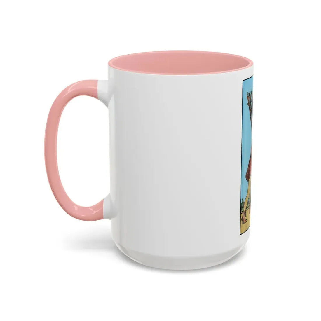 The 10 of Wands (Tarot Card) Accent Coffee Mug - Go Mug Yourself
