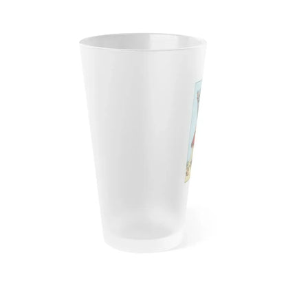 The 10 of Wands (Tarot Card) Frosted Pint Glass 16oz - Go Mug Yourself