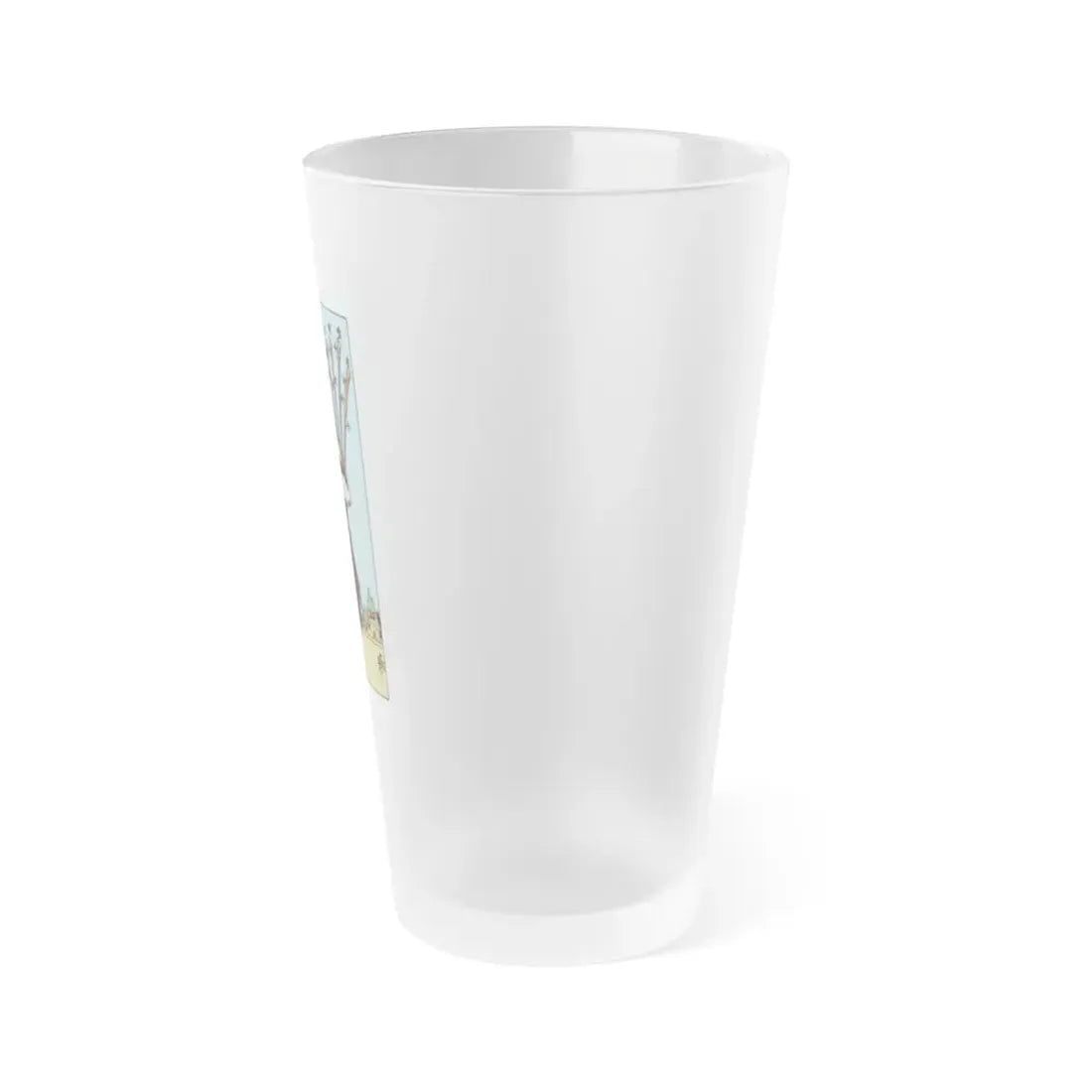 The 10 of Wands (Tarot Card) Frosted Pint Glass 16oz - Go Mug Yourself