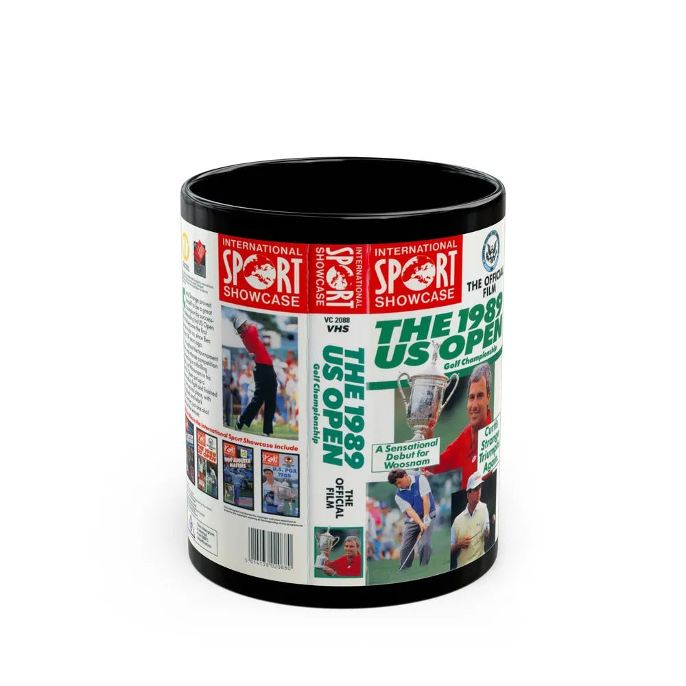 THE 1989 US OPEN (VHS COVER) - Black Coffee Mug-11oz-Go Mug Yourself