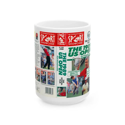 THE 1989 US OPEN (VHS COVER) - White Coffee Mug 15oz - Go Mug Yourself