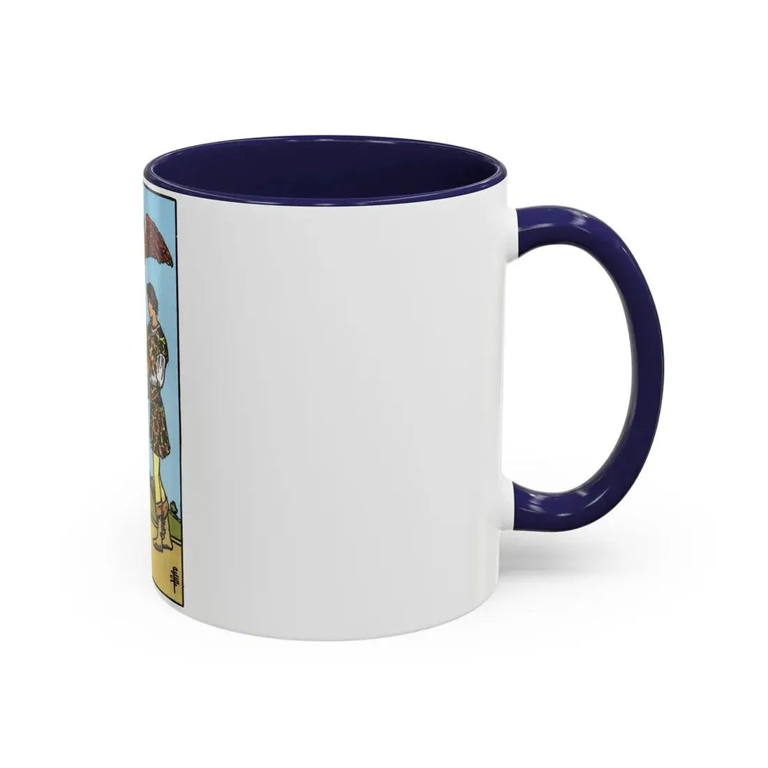 The 2 of Cups (Tarot Card) Accent Coffee Mug - Go Mug Yourself