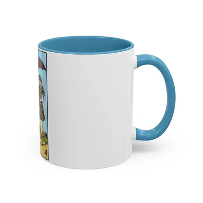 The 2 of Cups (Tarot Card) Accent Coffee Mug - Go Mug Yourself