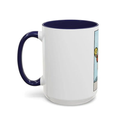 The 2 of Pentacles (Tarot Card) Accent Coffee Mug - Go Mug Yourself