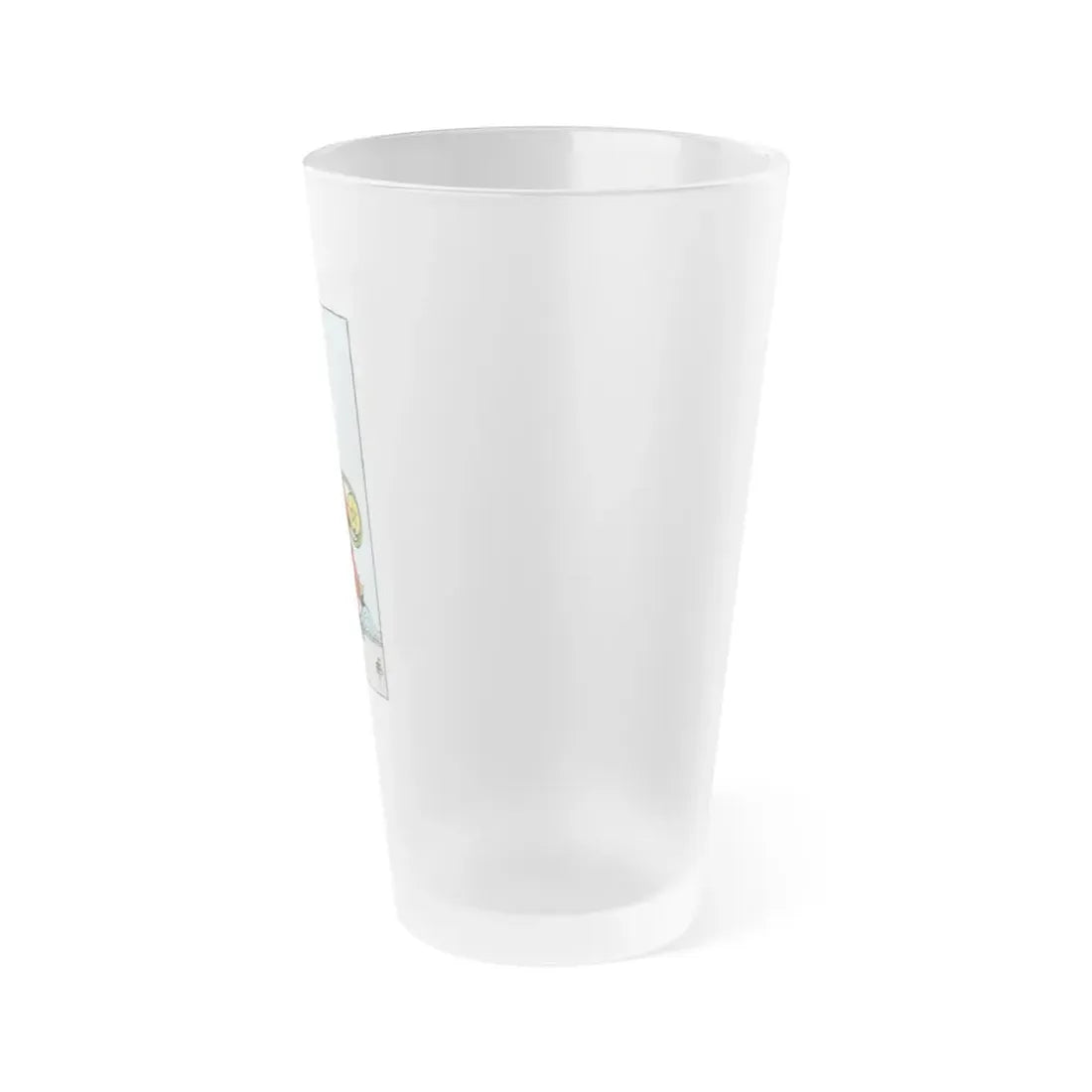 The 2 of Pentacles (Tarot Card) Frosted Pint Glass 16oz - Go Mug Yourself