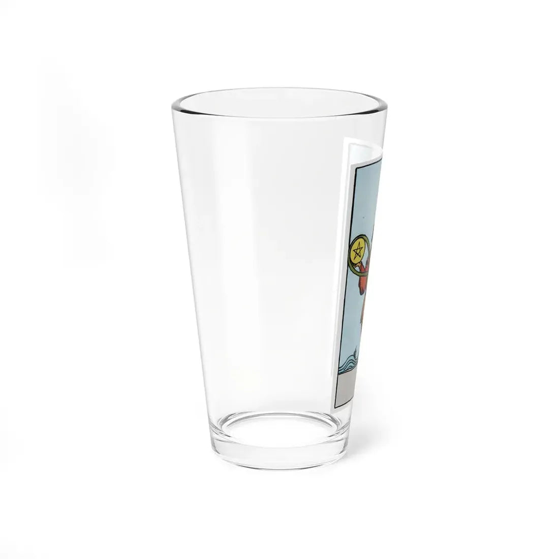 The 2 of Pentacles (Tarot Card) Pint Glass 16oz - Go Mug Yourself