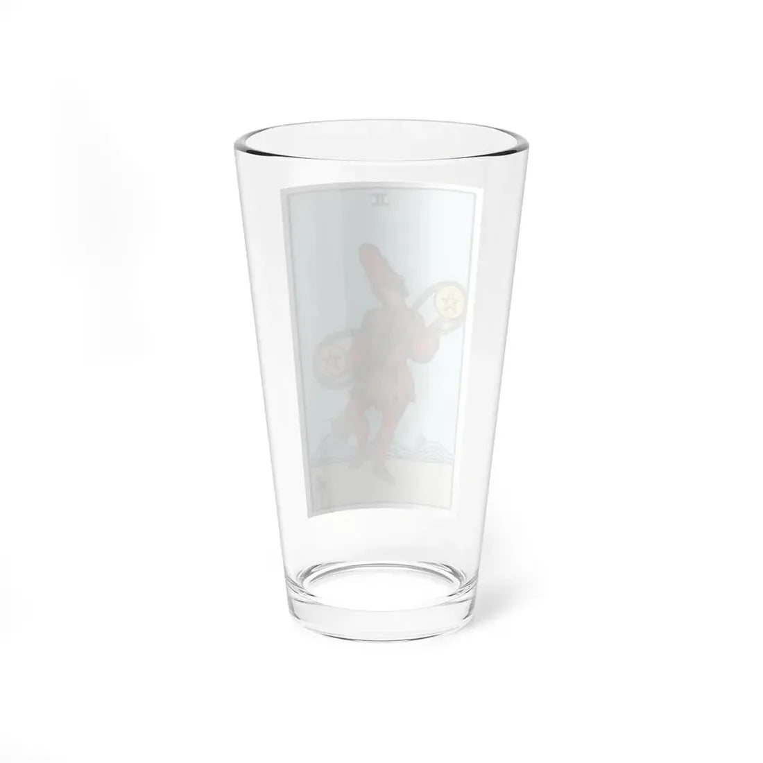 The 2 of Pentacles (Tarot Card) Pint Glass 16oz - Go Mug Yourself