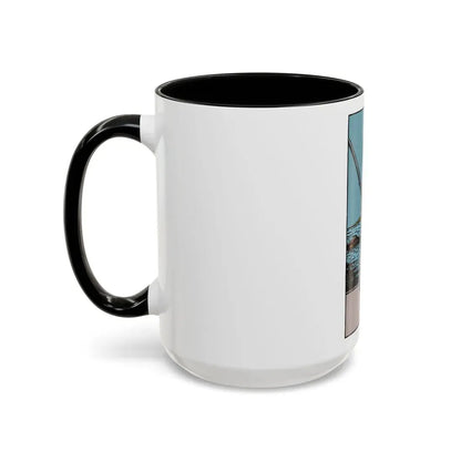 The 2 of Swords (Tarot Card) Accent Coffee Mug - Go Mug Yourself
