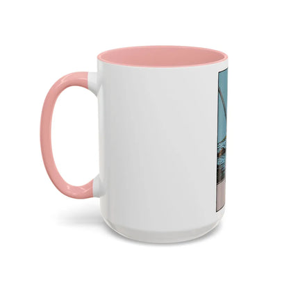 The 2 of Swords (Tarot Card) Accent Coffee Mug-Go Mug Yourself