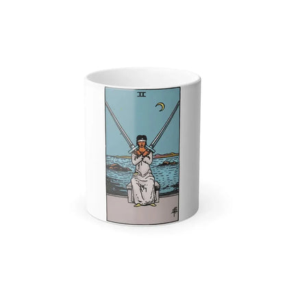 The 2 of Swords (Tarot Card) Color Changing Mug 11oz - Go Mug Yourself