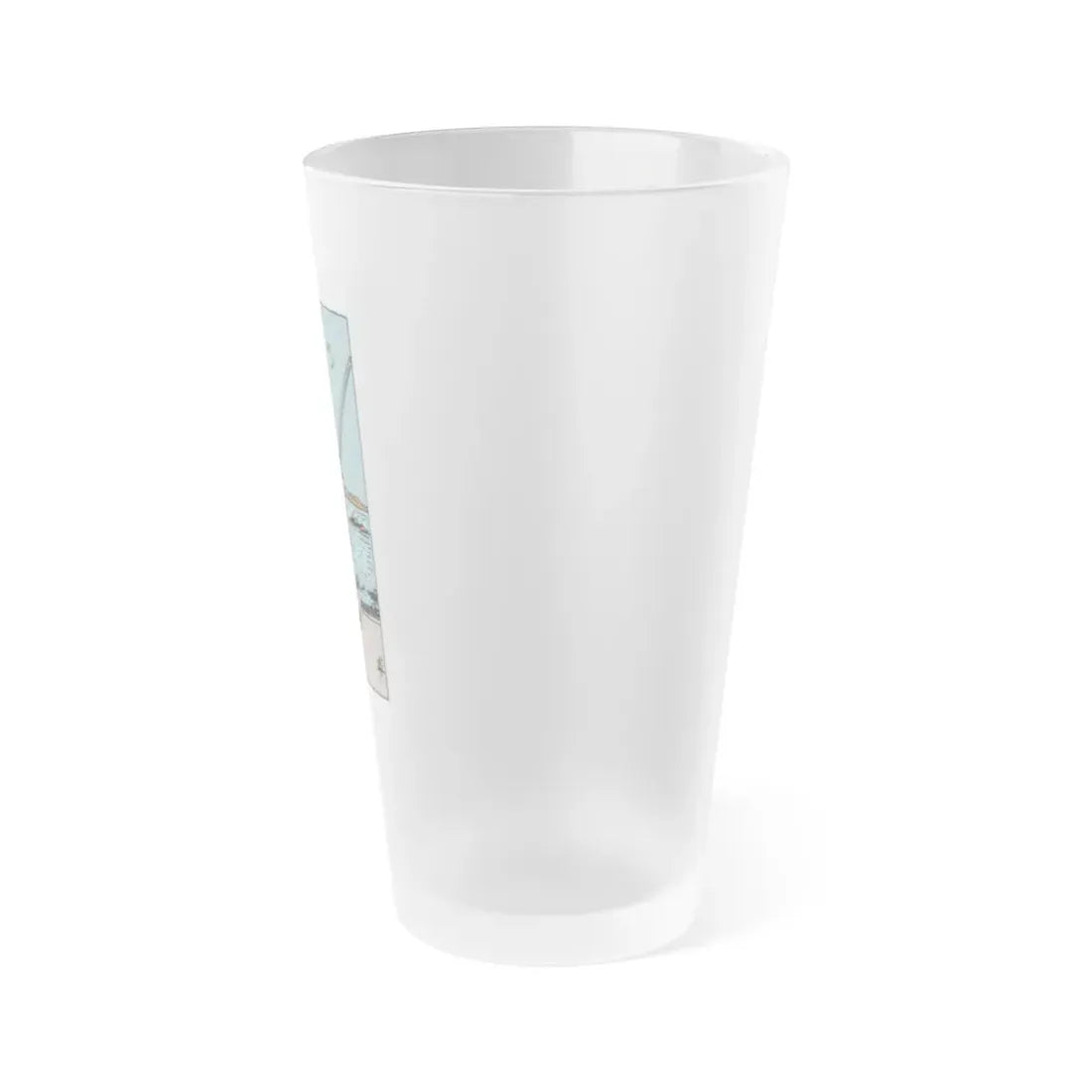 The 2 of Swords (Tarot Card) Frosted Pint Glass 16oz - Go Mug Yourself