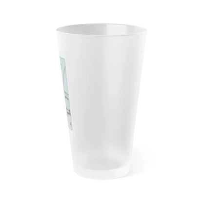 The 2 of Swords (Tarot Card) Frosted Pint Glass 16oz - Go Mug Yourself