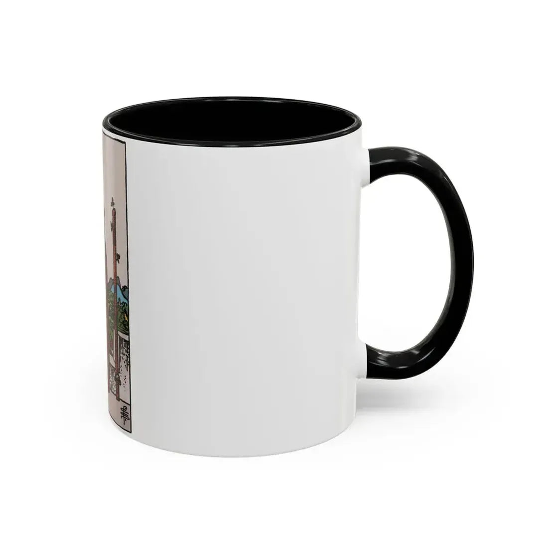 The 2 of Wands (Tarot Card) Accent Coffee Mug - Go Mug Yourself