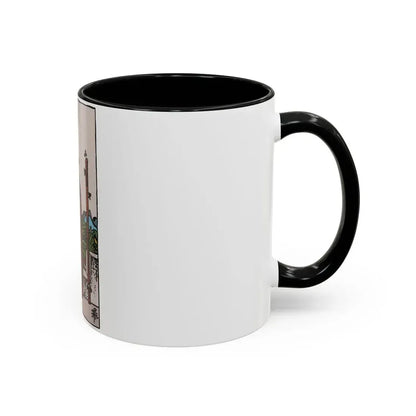 The 2 of Wands (Tarot Card) Accent Coffee Mug - Go Mug Yourself
