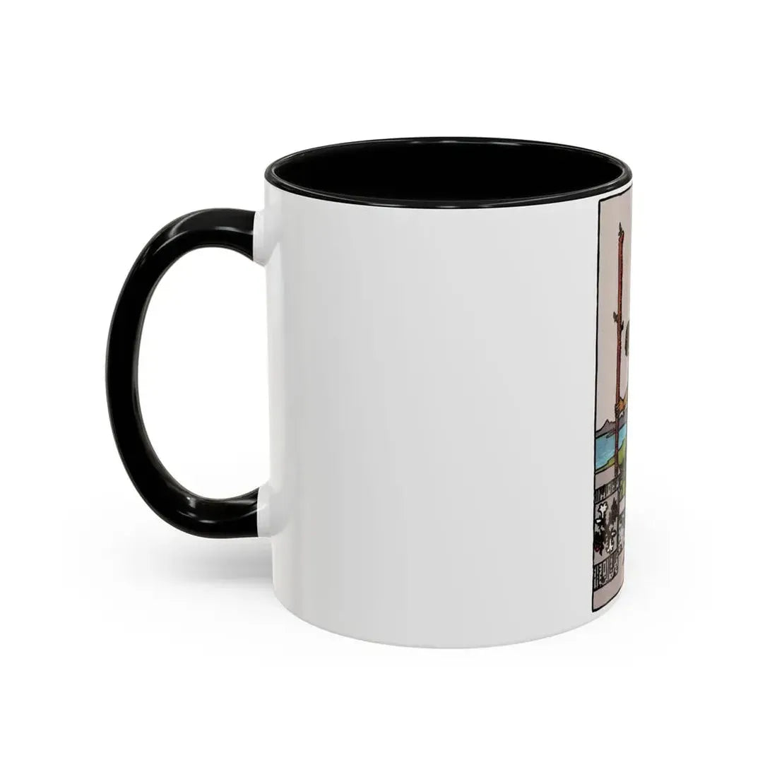The 2 of Wands (Tarot Card) Accent Coffee Mug - Go Mug Yourself